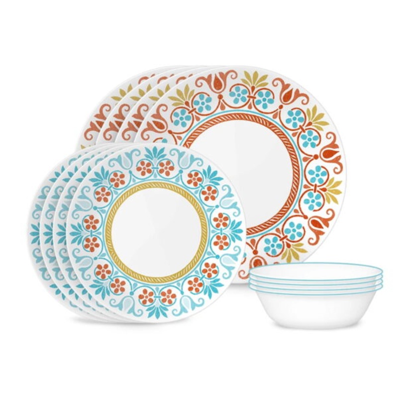 Corelle Global Collection Terracotta Dreams 18-piece Dinnerware Set, Service for 6 | Bigbigmart.com