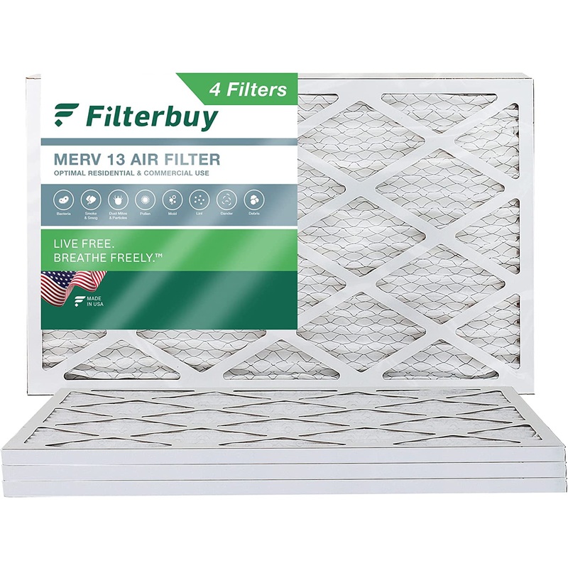 Filterbuy 20x30x1 MERV 13 Pleated HVAC AC Furnace Air Filters (4-Pack) | Bigbigmart.com