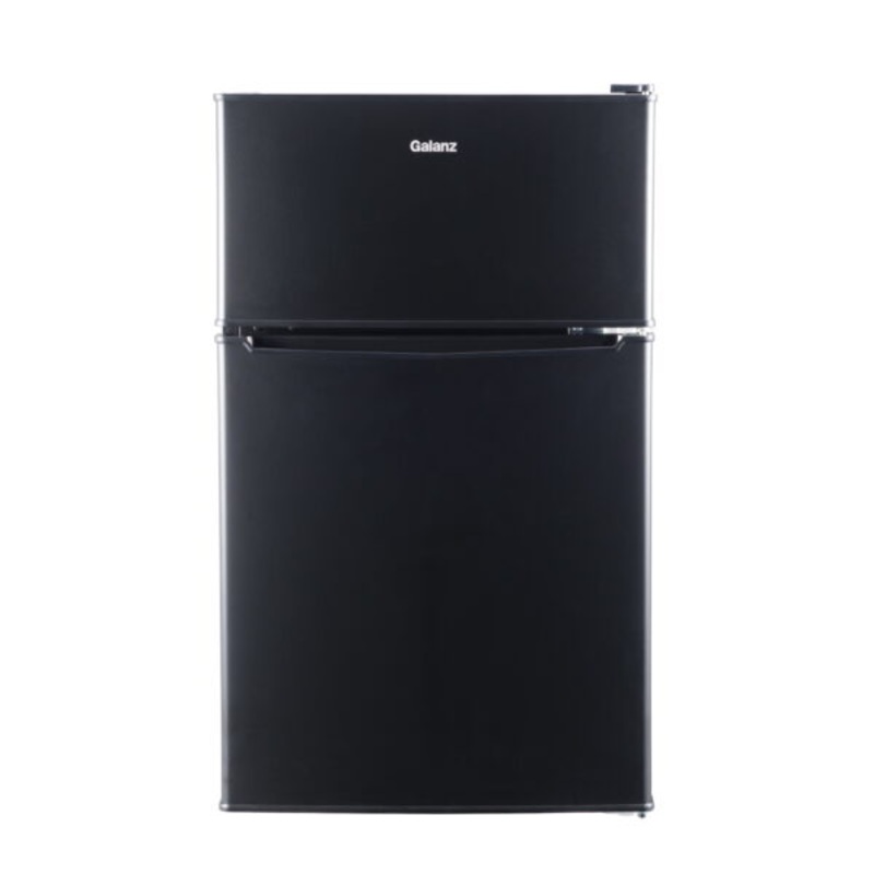 Galanz 3.1 Cu ft Two Door Mini Fridge, Black | Bigbigmart.com
