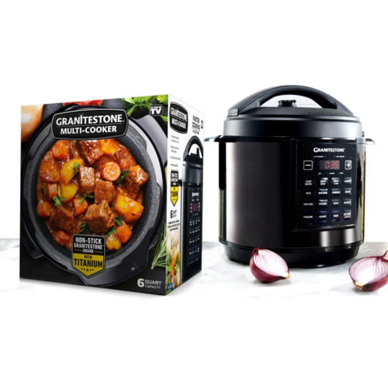 Granite Stone Diamond 12 in 1 Non Stick Multi Cooker, 6 Quart  As Seen on TV! | Bigbigmart.com