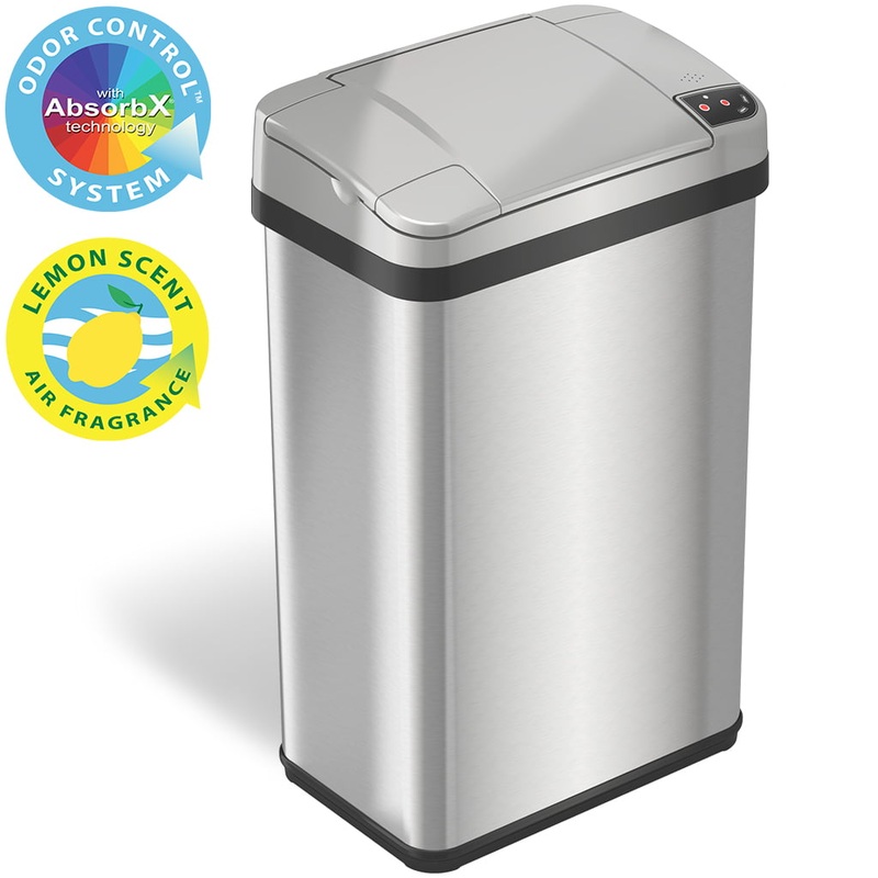 iTouchless 4-Gal Multifunction Sensor Trash Can, Stainless Steel | Bigbigmart.com