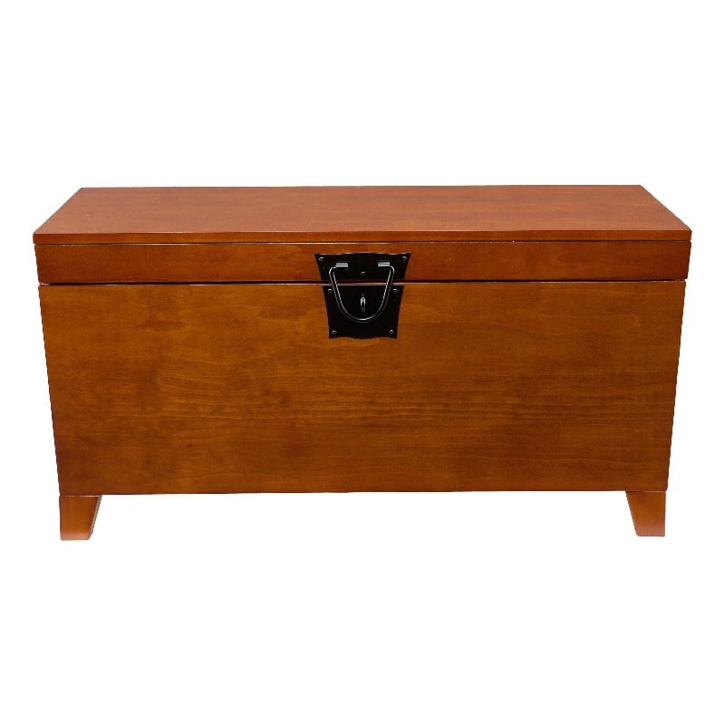 Pyramid Trunk Coffee Table, Transitional style, Mission Oak | Bigbigmart.com