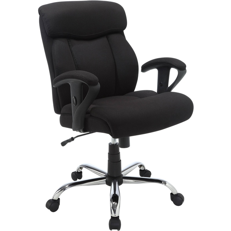 Serta Big & Tall Fabric Manager Office Chair, Supports up to 300 lbs, Black | Bigbigmart.com