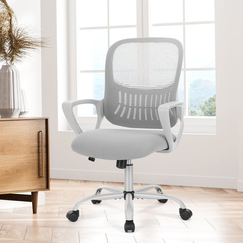 Yangming Office Chairs with Lumbar Support, 250 lb. Capacity, Grey | Bigbigmart.com