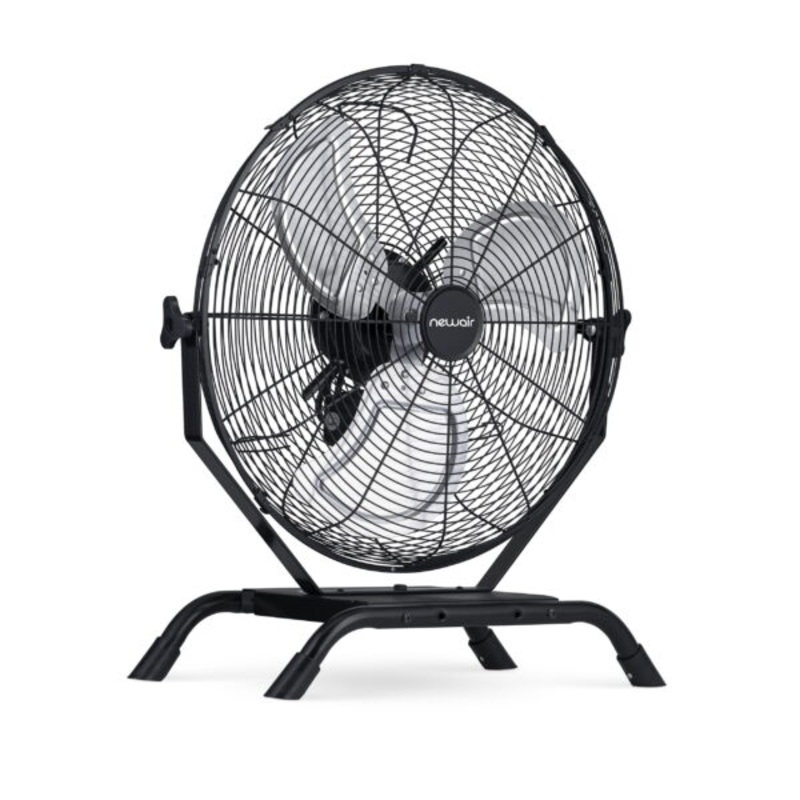 20 in. Outdoor Rated 2-In-1 High Velocity Floor or Wall Mounted Fan with 3 Fan Speeds and Adjustable Tilt Head – Black | Bigbigmart.com