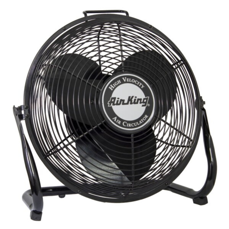 Air King 14 Industrial Grade High Velocity Pivoting Floor Fan, 1/20 HP, 9214, Black | Bigbigmart.com