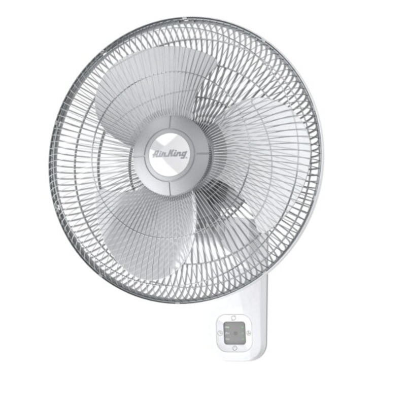Air King 16 Commercial Grade Oscillating Wall-Mount Fan with Remote, 9650, White | Bigbigmart.com
