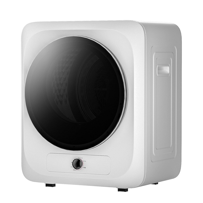 Auertech Electric Portable Tumble Compact Laundry Dryer with Stainless Steel Tub White | Bigbigmart.com