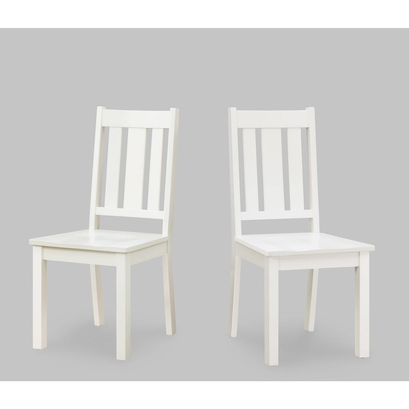 Better Homes and Gardens Bankston Dining Chair, Set of 2, White | Bigbigmart.com