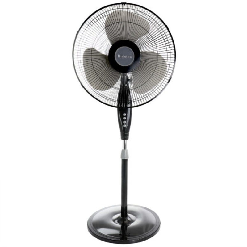 Holmes HSF1610A-BTU 16 Oscillating Adjustable Stand Floor Fan  Black | Bigbigmart.com