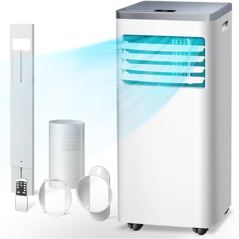 KISSAIR 5,000 BTU (8,000 BTU ASHARE) Portable Air Conditioner,3-in-1 Portable AC Unit for Room Up to 350 Sq.Ft