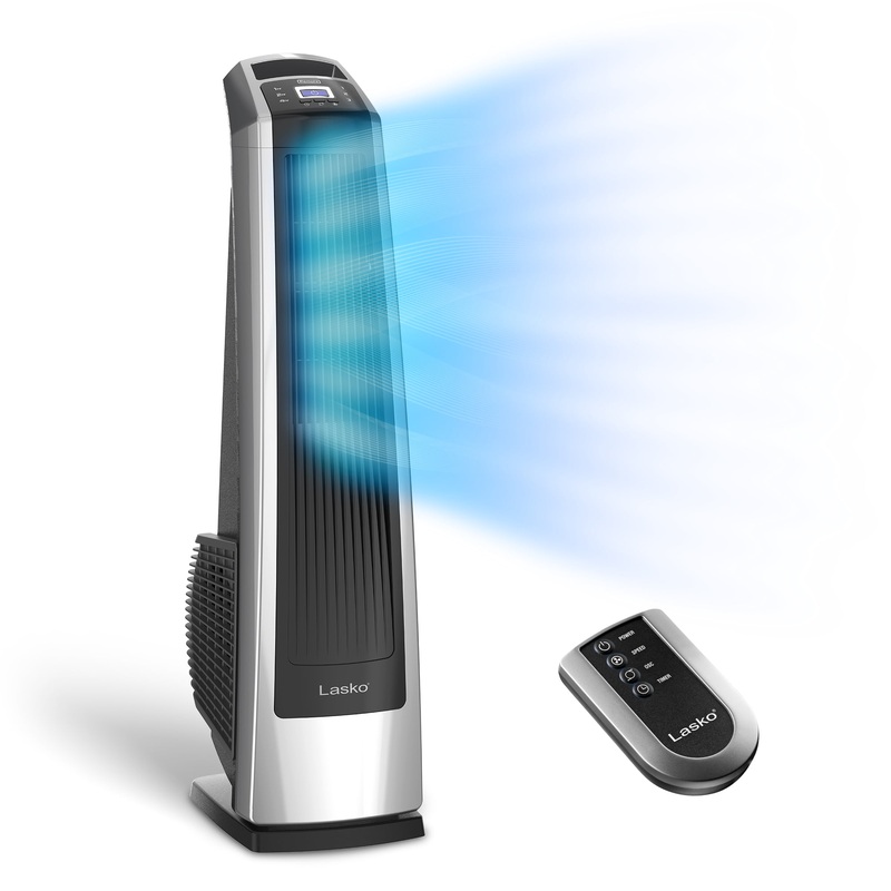 Lasko High Velocity 35 in. 3 Speed Oscillating Tower Fan with Timer and Remote Control, U35115 | Bigbigmart.com