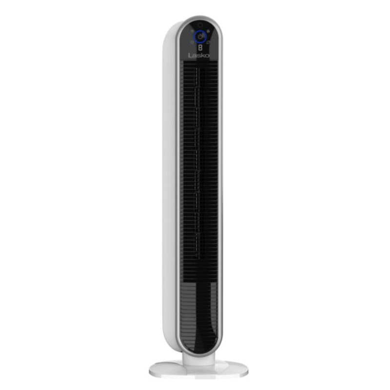 Lasko Smart Tower Fan Powered by Aria, Wi-Fi Connected, Alexa, Google Assistant, 5 Speeds, 40, White T40735 | Bigbigmart.com