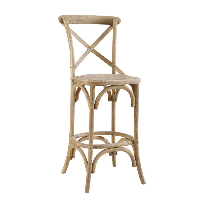 Linon Roxy Counter Stool, Gray Wash, 24 inch Seat Height, Assembled | Bigbigmart.com