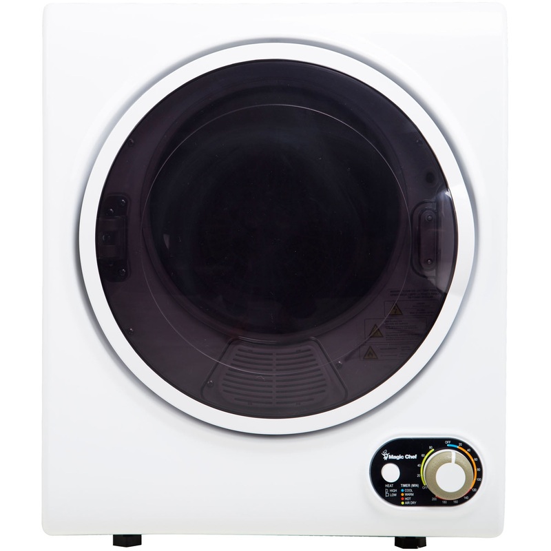 Magic Chef 1.5 cu. ft. Compact Electric Dryer, White | Bigbigmart.com