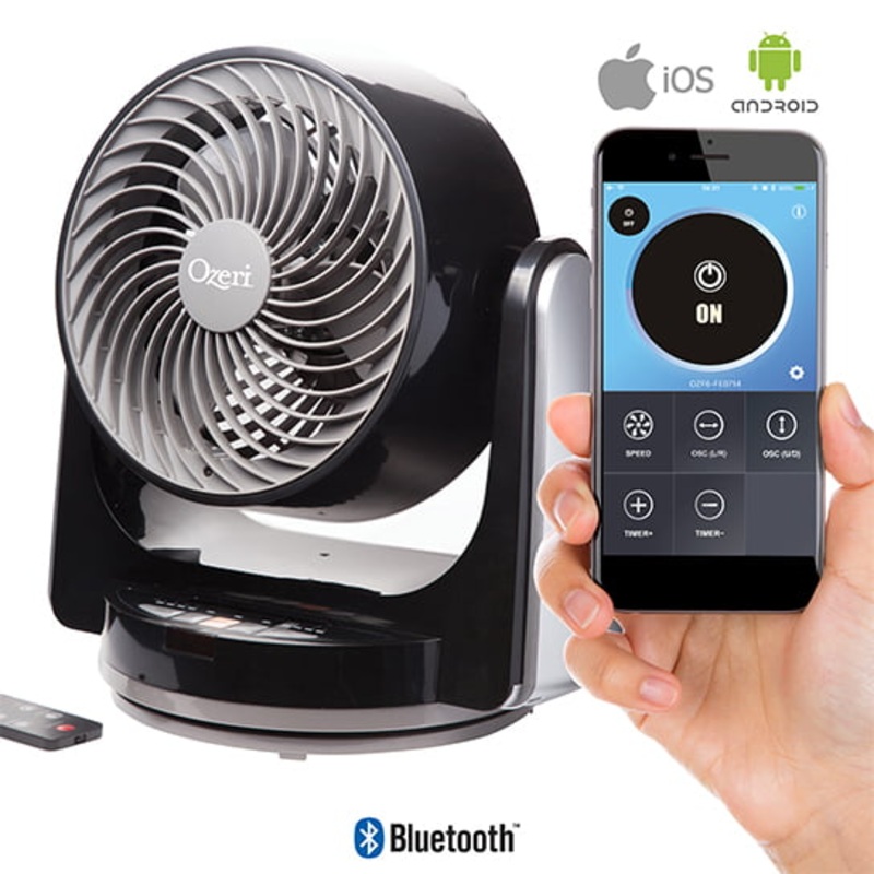 Ozeri Brezza III Dual Oscillating 10 High Velocity Desk Fan with Bluetooth Technology | Bigbigmart.com