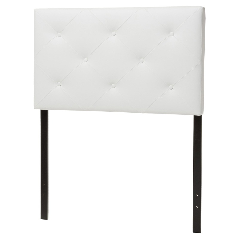 Baxton Studio Baltimore Upholstered Headboard, Queen, White | Bigbigmart.com