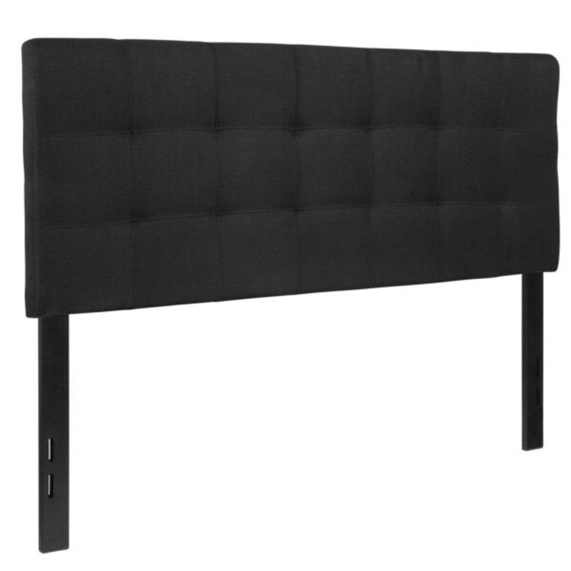 Flash Furniture Bedford Tufted Upholstered Full Size Headboard in Black Fabric | Bigbigmart.com