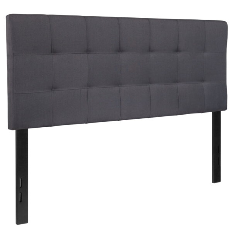 Flash Furniture Bedford Tufted Upholstered Full Size Headboard in Dark Gray Fabric | Bigbigmart.com