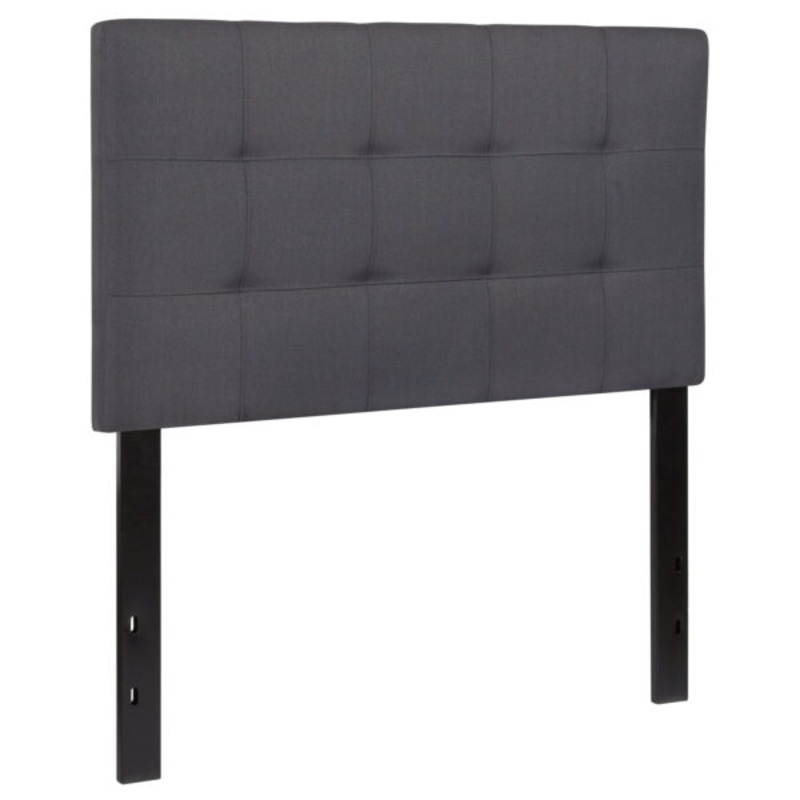 Flash Furniture Bedford Tufted Upholstered Twin Size Headboard in Dark Gray Fabric | Bigbigmart.com