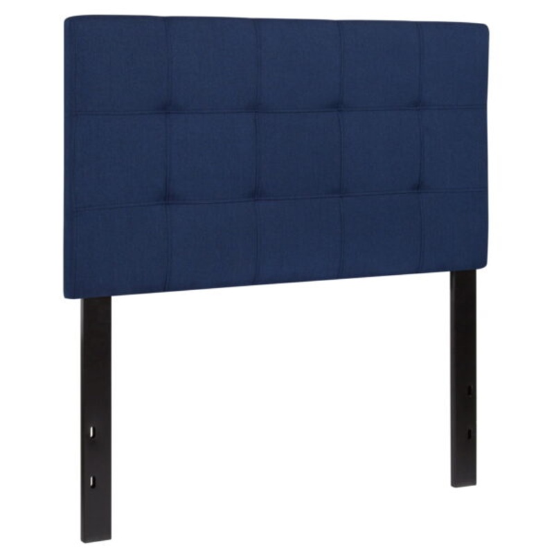 Flash Furniture Bedford Tufted Upholstered Twin Size Headboard in Navy Fabric | Bigbigmart.com