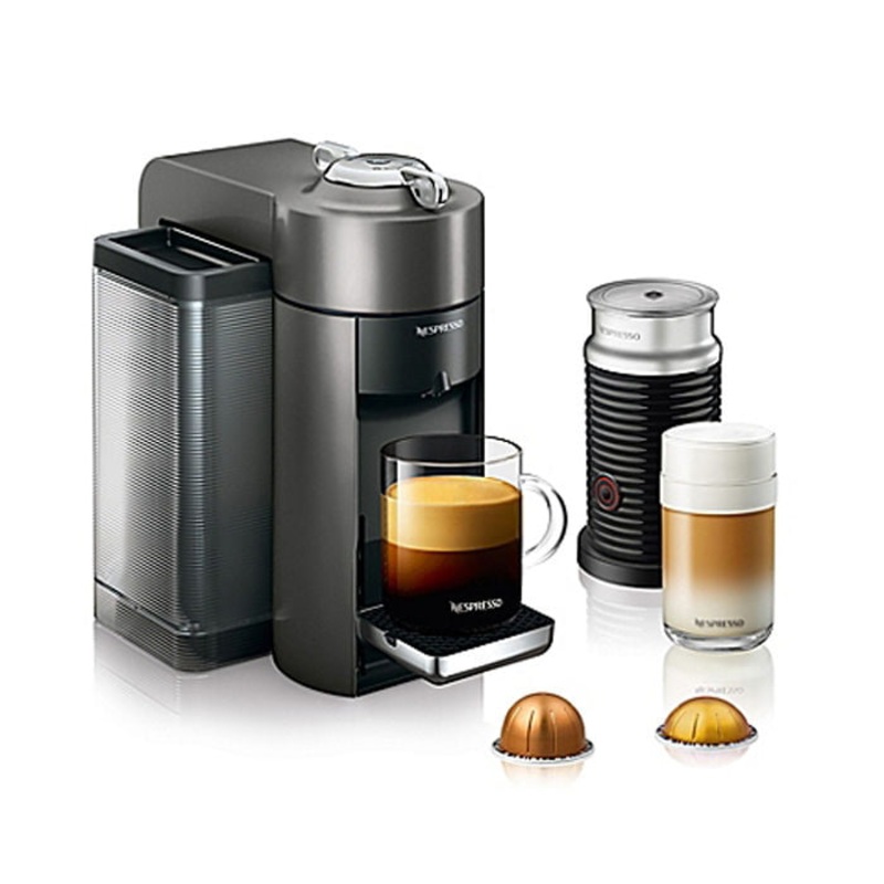 Nespresso Vertuo Coffee and Espresso Machine by De’Longhi with Aeroccino, Graphite Metal | Bigbigmart.com