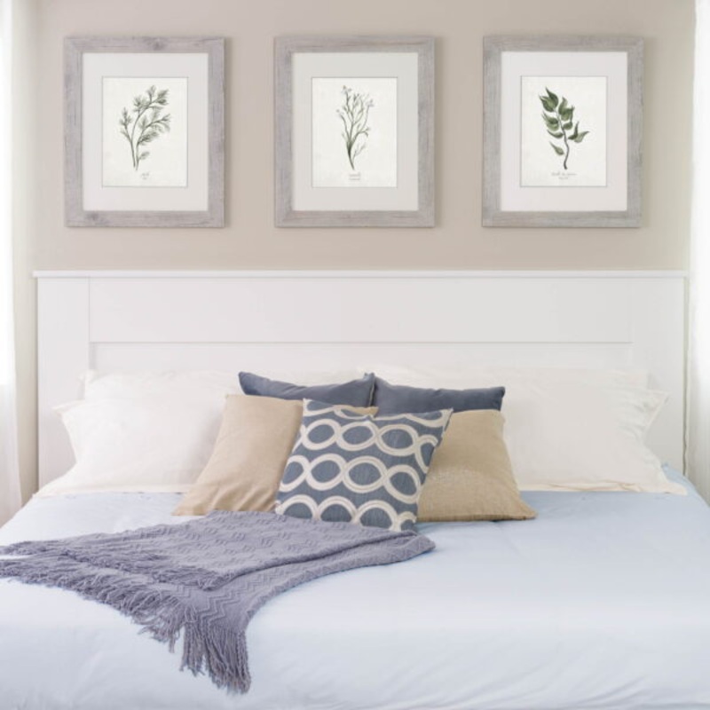 Prepac Select Flat Panel Headboard, King, White Laminate Finish | Bigbigmart.com