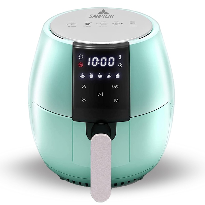 Sanptent 5.8 Quart Air Fryer, Electric Hot Oven Oilless Multifunctional Cooker with Digital LED Touchscreen, Auto Shut-off, ETL Certified, Best Present Gift (Black) | Bigbigmart.com