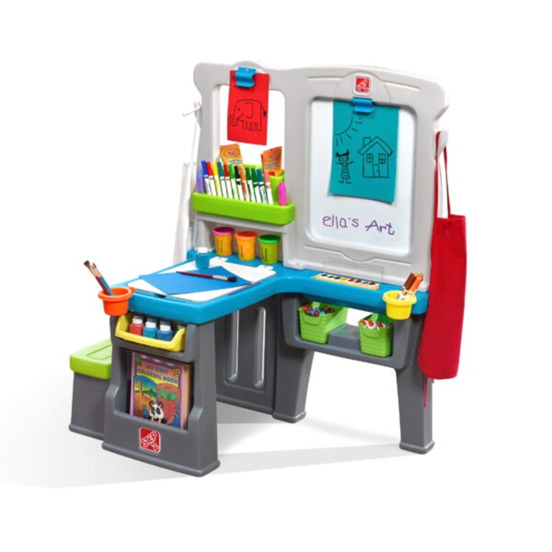 Step2 Great Creations Art Center Desk with Easel, Multi | Bigbigmart.com