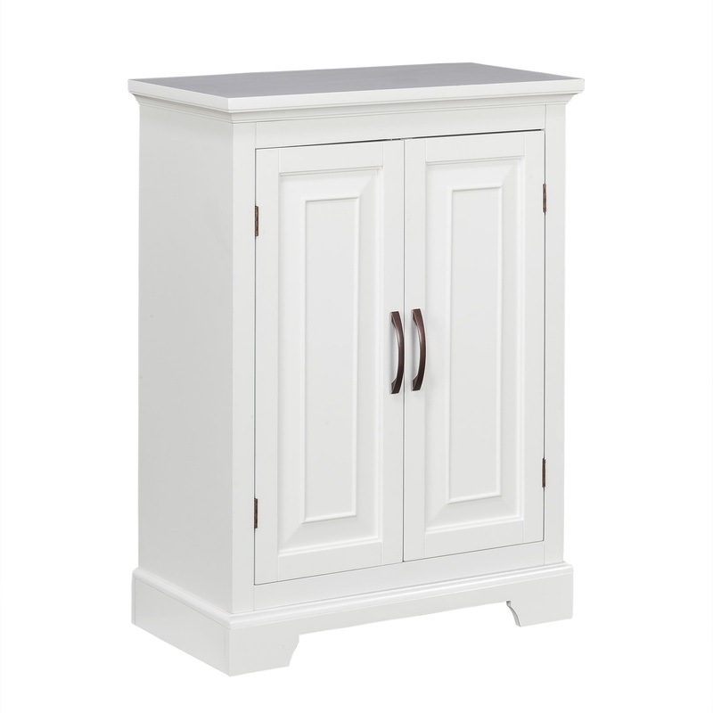 Teamson Home St. James 2 Door Free Standing Cabinet Bathroom Kitchen Storage | Bigbigmart.com