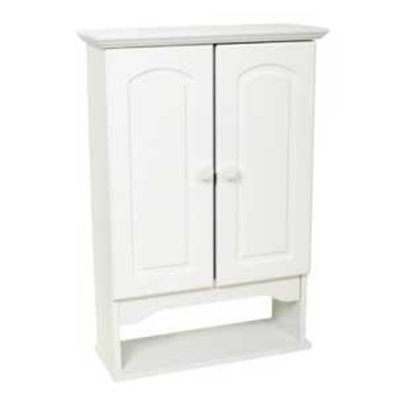 Zenna Home Hartford Wall Cabinet, White | Bigbigmart.com