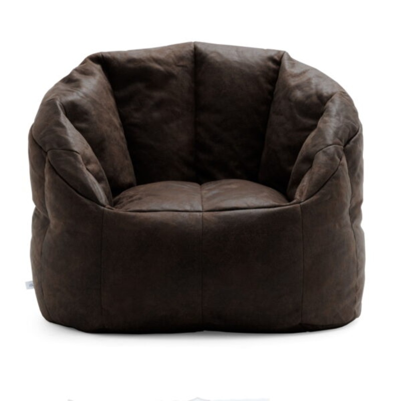 Big Joe Milano Large Bean Bag Chair, Blazer 3ft, Espresso | Bigbigmart.com