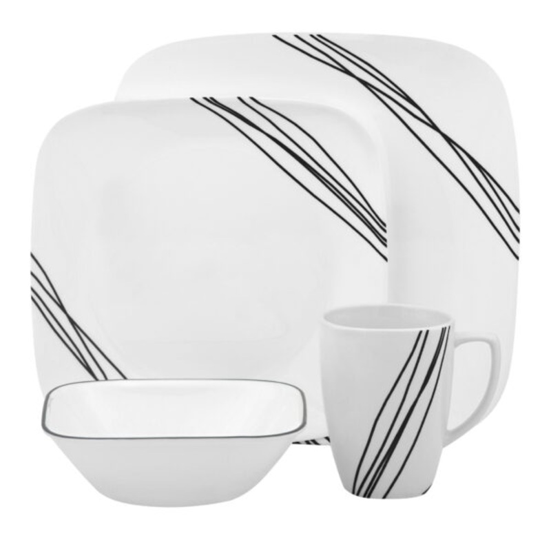 Corelle Urban Arc 16-piece Dinnerware Set, Service for 4 | Bigbigmart.com