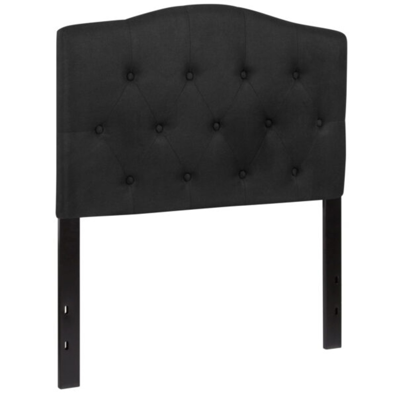 Flash Furniture Cambridge Tufted Upholstered Twin Size Headboard in Black Fabric | Bigbigmart.com
