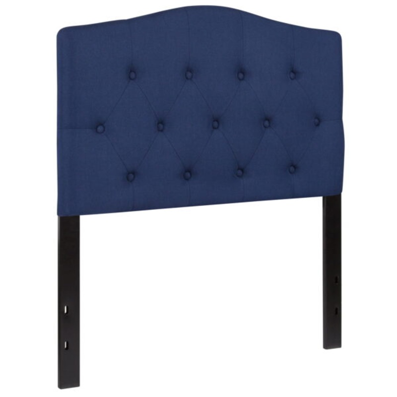 Flash Furniture Cambridge Tufted Upholstered Twin Size Headboard in Navy Fabric | Bigbigmart.com