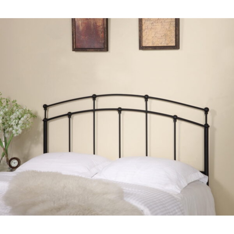 Full/Queen Metal Arched Headboard Black | Bigbigmart.com