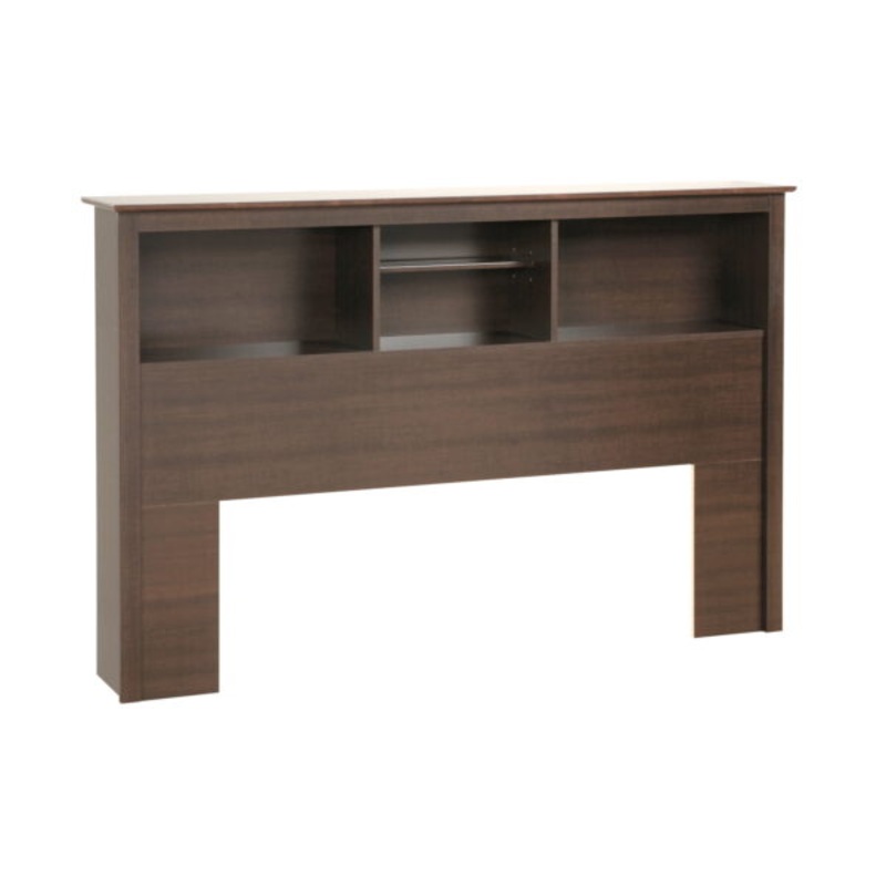 Prepac Fremont Espresso Full/Queen Bookcase Headboard | Bigbigmart.com
