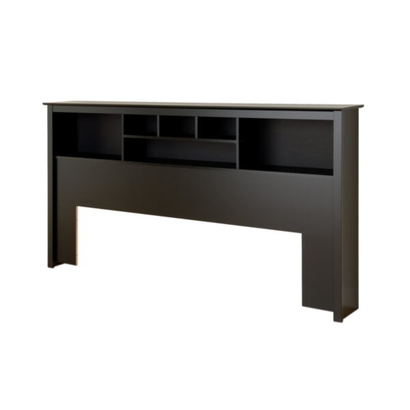 Prepac Sonoma King Bookcase Headboard, Black | Bigbigmart.com