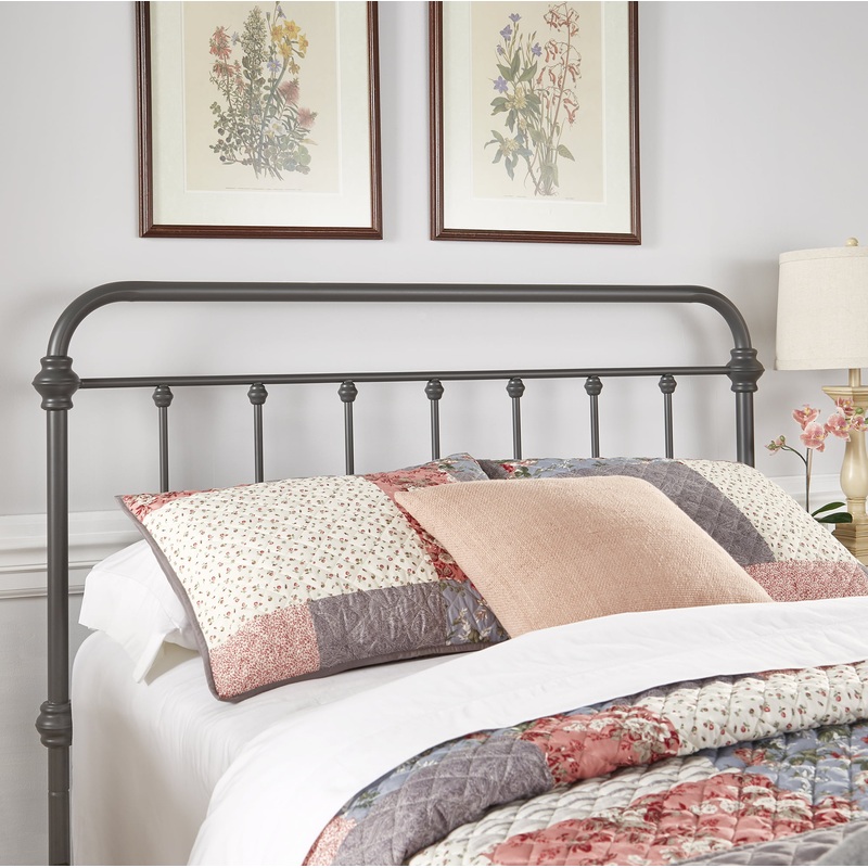 Weston Home Nottingham Spindle Headboard, Queen, Frost Grey | Bigbigmart.com