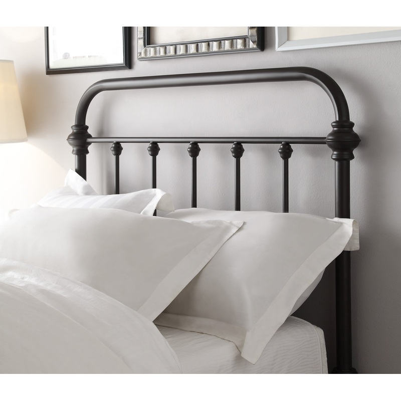 Weston Home Nottingham Spindle Metal Twin Headboard, Antique Dark Bronze | Bigbigmart.com