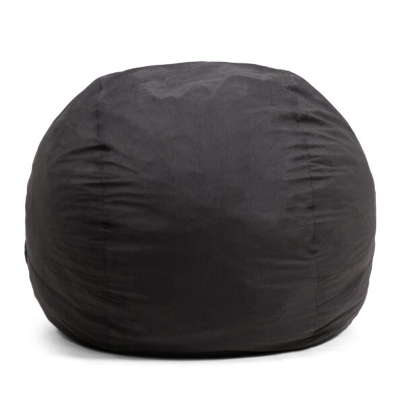 Big Joe Fuf Large Bean Bag Chair, Lenox 4ft, Black | Bigbigmart.com