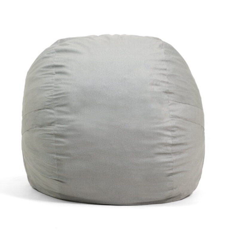 Big Joe Fuf Large Bean Bag Chair, Lenox 4ft, Fog | Bigbigmart.com