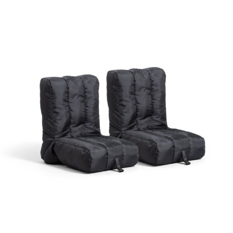 Big Joe Grab & Go Bean Bag Chair 2-Pack, Smartmax 1.5ft, Black | Bigbigmart.com