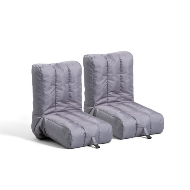 Big Joe Grab & Go Bean Bag Chair 2-Pack, Smartmax 1.5ft, Steel Gray | Bigbigmart.com