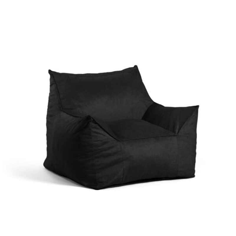 Big Joe Imperial Lounger Bean Bag Chair, Plush 4ft, Black | Bigbigmart.com