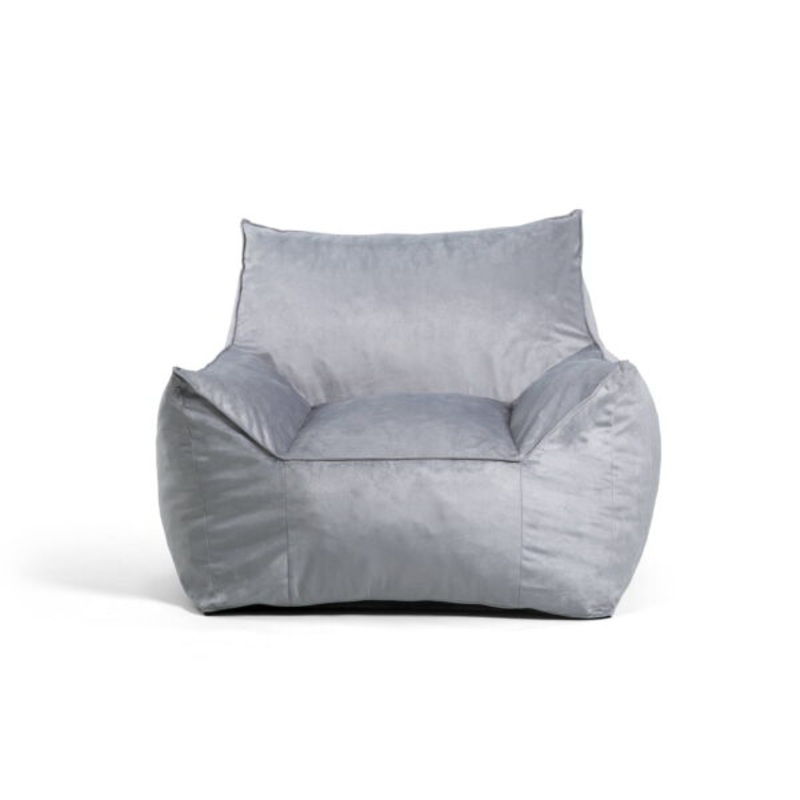 Big Joe Imperial Lounger Bean Bag Chair, Plush 4ft, Gray | Bigbigmart.com