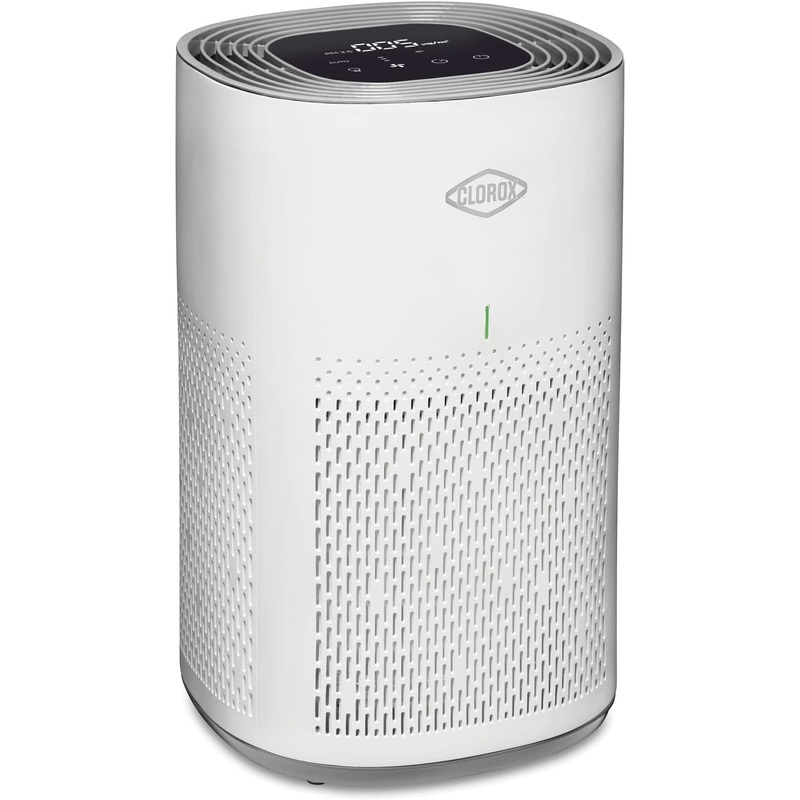 Clorox Air Purifiers for Home, True HEPA Filter, Medium Rooms Up to 1,000 Sq Ft, Removes 99.9% of Mold, Viruses, Wildfire Smoke, Allergens, Pet Allergies, Dust, AUTO Mode, Whisper Quiet | Bigbigmart.com