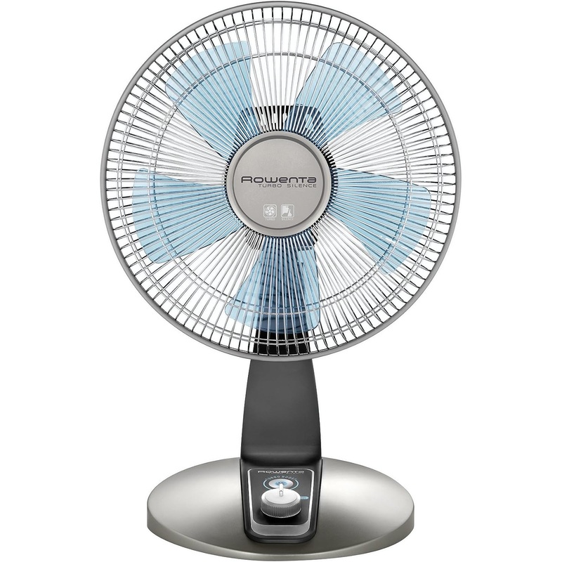 Rowenta Turbo Silence Table Fan 18 Inches Ultra Quiet Fan Oscillating, Portable, 4 Speeds, Manual Turn Dial, Indoor VU2531, Bronze | Bigbigmart.com