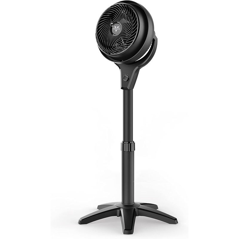 Vornado 602 Whole Room Air Circulator Pedestal Fan with 3 Speeds, Adjustable Height, Personal, Black | Bigbigmart.com