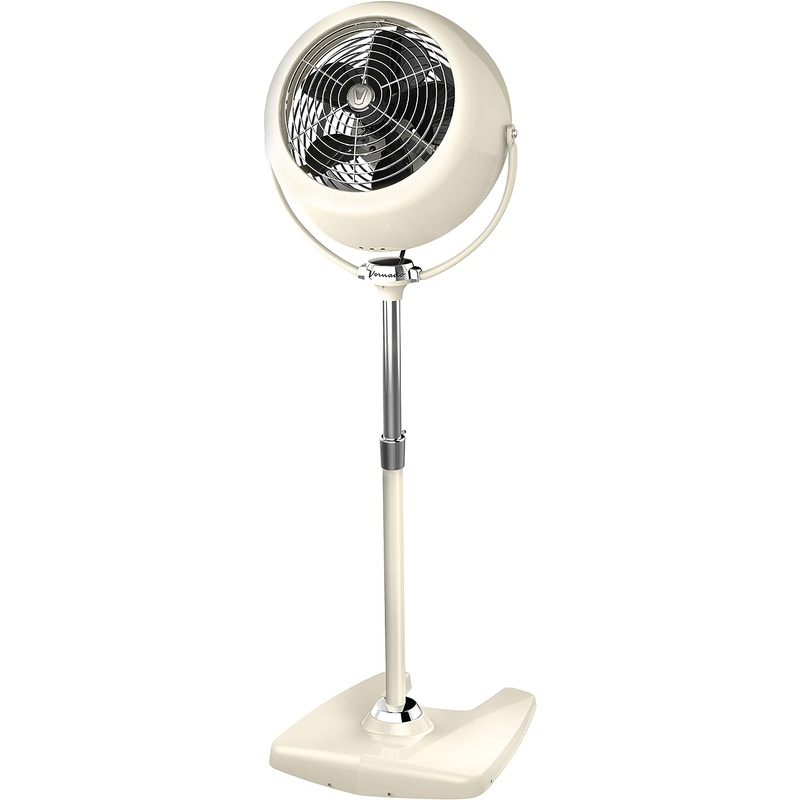 Vornado VFAN Sr. Pedestal Vintage Air Circulator Fan, Vintage White | Bigbigmart.com